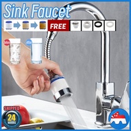 🇸🇬 [In Stock]Upgrade Sink Faucet Kitchen Water Filter Tap Nozzle 360°Swivel Tap Extension Faucet Purifie Saving Sink