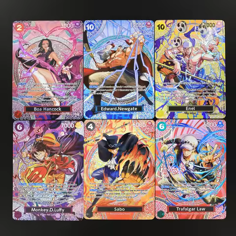 One Piece TCG OPCG English EB04 OP15 SP Luffy Sabo Law Enel Newgate Boa Embossed Textured Foil Card