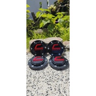 4x4 COSMIS RIM CAP BLACK & RED