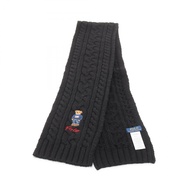 【二手】Polo Ralph Lauren 圍巾，Polo Bear 圖案，羊毛材質，男女通用，全新未使用