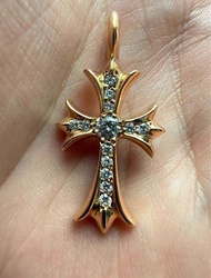 Full Set Chrome Hearts 22k Tiny Cross pendants
