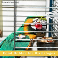 hewoodfameing 1Pc Small Pet Bird Food Holder Parrot Fruits Vegetables Clip Cuttlefish Bone  Device Clamp Bird Cage Accessories EN