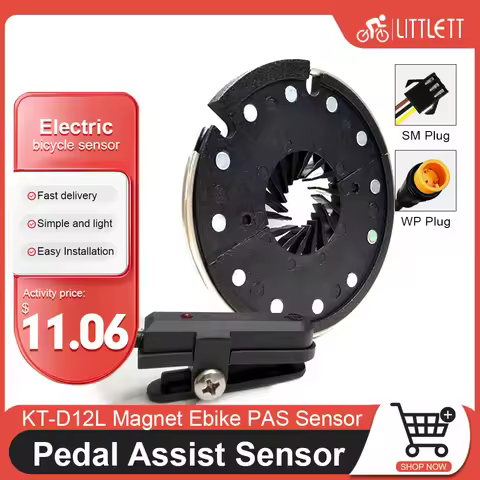 Ebike Pedal Assistant Sensor KT-D12L 12 Magnet Ebike PAS Sensor Waterproof Plug For Electric Bicycle