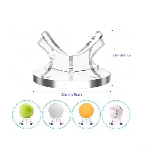Baseball Holder for Balls, Acrylic Display Stand Small Balls Display Rack Baseball Softball Tennis S