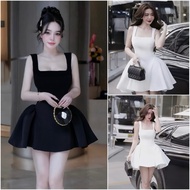Tafta 2-Strap Flared Dress with Inner Pants Dress Woman