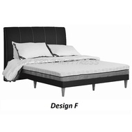 YHL Sophia F Divan Bed Frame With Wooden Leg (22 Colours) (Available in 4 Sizes)