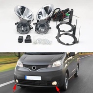Front Bumper Fog Light Lamp Set Wiring Harness Switch Cover Hood Kit  For Nissan NV200 2010 2011 201