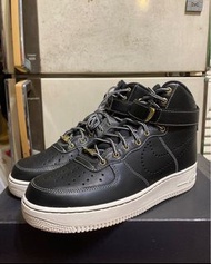 Air force 1 high premium leather Nike black gold 黑金空軍一號 af1 優質皮革 全新 高筒 Red Wing