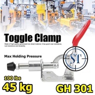 Toggle Clamp GH-301 45kg Quick Holding Release Adjustable Push Pull Vertical Anti-Slip Wood Clamp 10