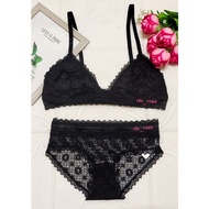 34A/34B/34C/75A/75B/75C/M TRANSPARENT SET BRA AND PANTIES