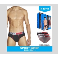Cd / Men's Underwear Rider Sport 337 R337 R337B [3pcs]