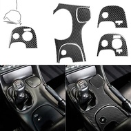 For Chevrolet Corvette C5 98-04 Carbon Fiber Sticker Gear Shift Plane Center Console Panel Water Cup