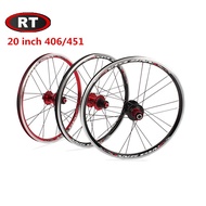 Folding Bike 20inch 451 406 Wheelset V Disc Brake Font 2 Rear 4 Bearing 74/130 Alloy Rim 100/135 BXM Wheels