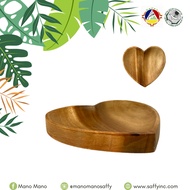 Acacia Wood Heart Plate