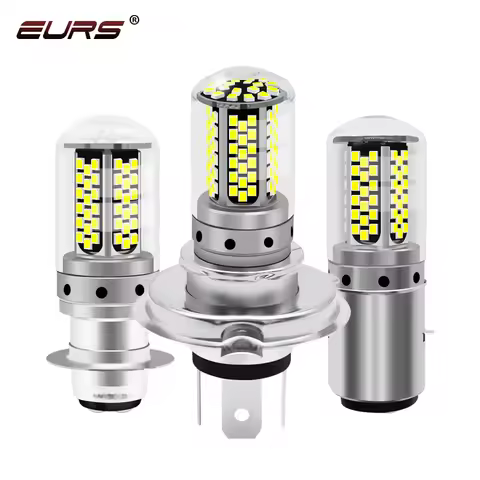 1pcs H4 HB3 H6 BA20D Led Motorcycle Headlight Bulb 1500LM 6000K White H4 H6M P15D Hi/Lo Beam Led Mot