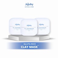 [BUNDLING 3 PCS] Jejuby Gluta Rice Clay Mask - Rice Mask - Face Mask