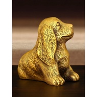 Copper Lucky Animal Dog Ornament Pet Dog Home Living Office Desktop Decor