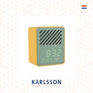 荷蘭Karlsson, Funky Vibes 黃/綠色可移LED顯示屏音箱多功能時鐘