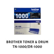 [ORIGINAL] Brother Black Toner TN-1000 TN 1000 Drum DR-1000 DR 1000