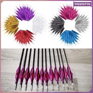 [LzdyqmyebMY] 50pcs/pack 1.8 inch Compound Arrow Fletch Durable Fletching Fletcher DIY End