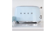 義大利 SMEG 復古美學烤麵包機 2片式 粉藍色