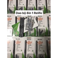 Knife set of 8 blades with 2 ends RL101B specializes in chiseling backs and making ICs