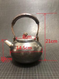 日本-纯銀壺  湯沸  老銀壺 金壽堂造   購自日本