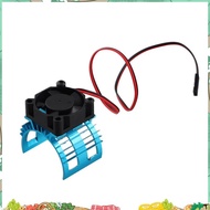For  A959-B 144001 124019 RC Car Aluminum Alloy Motor Heatsink Cover with Cooling Fan for 540 550 36
