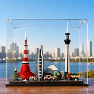 For Lego 21051 Tokyo Skyline Acrylic Dustproof Display Box 透明防尘展示盒 Kotak Penyimpanan Akrilik Jernih