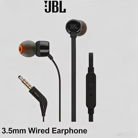 JBL TUNE 110 Original In-ear Wired Headphones Button Control Microphone Remote Control Heavy 3.5mm I