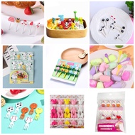 Bento Food Picks / Mini Bento Skewers / Forks with Cute Characters
