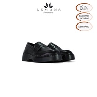 The Breakthrough Chunky PENNY LOAFER Lemans - BST độc quyền đế cao 6cm Full cao su nguyên khối Da bò