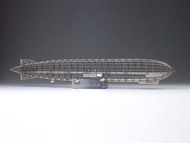 全新日本Aero Base  1/1000 比例 Graf Zeppelin LZ127 齊柏林伯爵號飛船 不銹鋼 金屬 蝕刻 拼裝 模型 Model