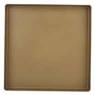 28x28x3cm Gold Aluminum Alloy Square Shape Non-Stick Baking Tray Bread Pizza Tool