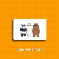 BEAR PANDA - ATM CARD STICKER - BANK CARD STICKER - STICKER KAD ATM - STICKER KAD BANK - DEBIT CARD 