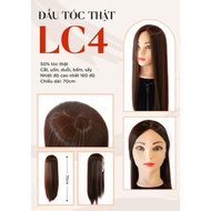LC4 wig head 50 percent real hair