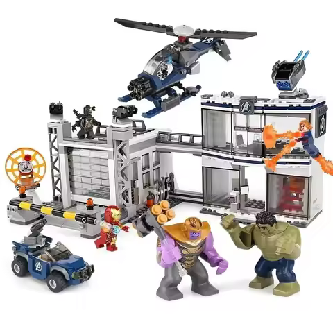 Miniso Disney 76131 Marvel series battle scene building block model boy's gift