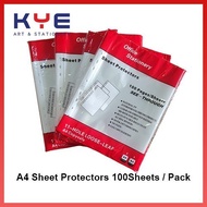 [4C]  Chengna Sheet Protector  / A4 Clear Sheet Protector Transparent 11 Holes  100Pcs/Pck