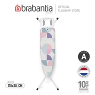 Brabantia Ironing Board, A, 110 x 30 cm, Solid Rest - Abstract Leaves