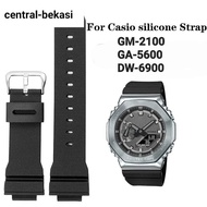 HITAM Casio G-Shock GM 2100 GM-2100 GA5600 Black Watch Strap