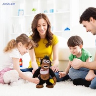 JOSALEM Electric Moving Monkey Toy, Eating Banana Crying Gorilla Magnetic Monkey Plush Toys, Comfort