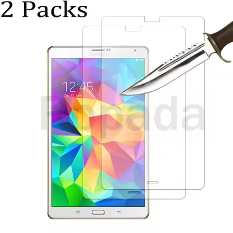 2 Packs for Samsung galaxy tab S 8.4 SM-T700 SM-T705 Tempered glass screen protector 2.5D 9H 0.33 ta