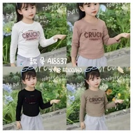 KidsLS | Wholesale Wholesale Wholesale | 695-A18837 Girls' long sleeve t-shirt top | 3-7 years | Pri