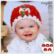 ROSEGOODS Knitted Hat, Warm Windproof Christmas Hat,  Coldproof Pullover Cap for 0-3Y