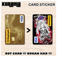 [ Oni Mask ] For Bank Card Sticker Cover / MASTER / VISA / CREDIT/ DEBIT CARD