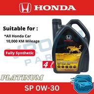 Original Honda Engine Oil 4L | PLATINUM SP 0W-30 (Fully Synthetic)