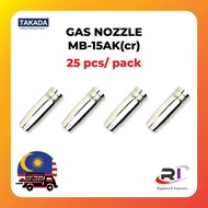 TAKADA MIG Welding Torch Gas Nozzle  25pcs MIG HEAD Welding Torch Accessories