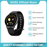 KIVEE Smartwatch Bluetooth Sports Fitness 24 hours Sports Heart Rate Sleep Monitoring Multiple Languages IP68 Waterproof