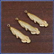 Dajia Zhenlan Palace Passed The Furnace Consecrated Brass Gold Arowana Keychain Pendant Lucky Car Sm