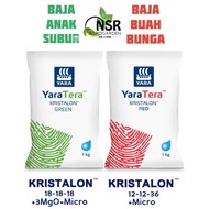 BAJA YaraTera KRISTALON™ GREEN 18-18-18 KRISTALON™ Red 12-12-36 Water Soluble | BAJA SUBUR BUAH BUNG
